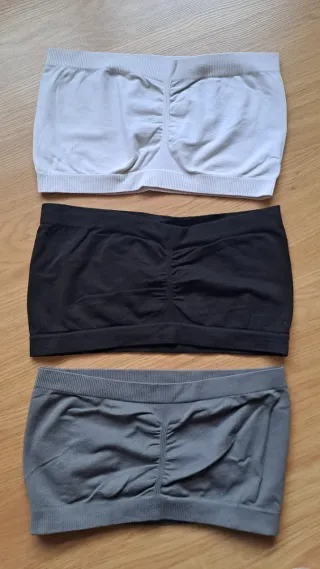 Pack 3 Tops sin tirantes