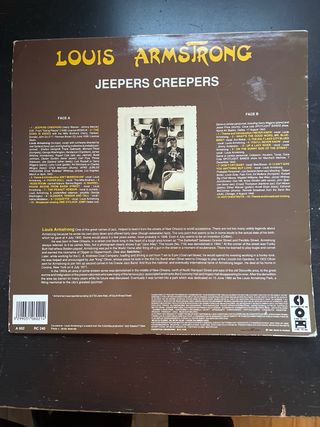 Vinilo Louis Armstrong Jeepers Creepers Jazz