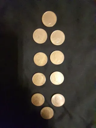 10 Monedas de Pts España Transición, D.G