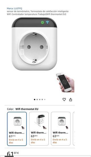 Enchufe Inteligente Programable WiFi