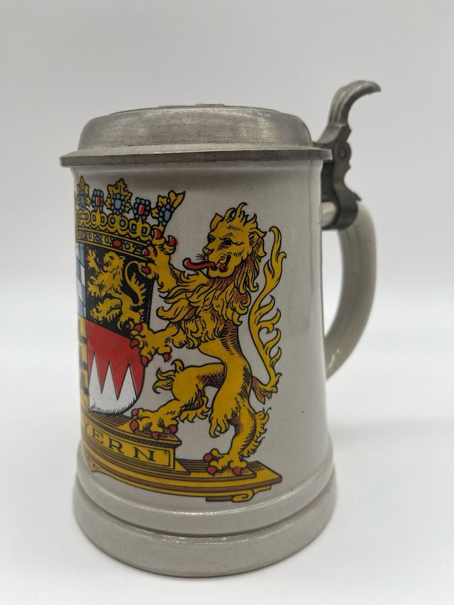 Jarra cerveza cerámica Bayern escudo
