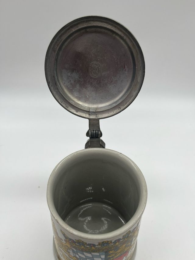 Jarra cerveza cerámica Bayern escudo