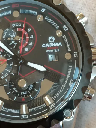 Reloj Casima Cronógrafo Automático Negro/Plata