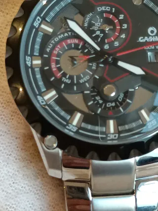 Reloj Casima Cronógrafo Automático Negro/Plata