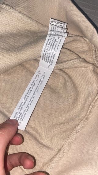 Sudadera Zara Beige y Naranja Cremallera