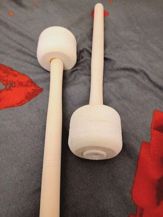 2 Mallet  in legno con feltro