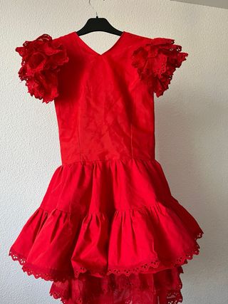 Vestido de flamenca rojo