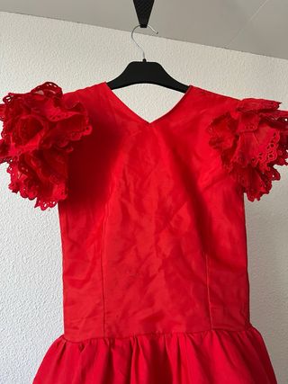 Vestido de flamenca rojo