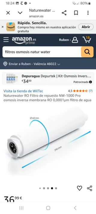 Filtros Osmosis Inversa Naturewater