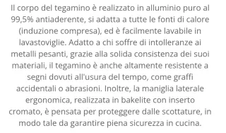 Tegamino Antiaderente Biostone 1 Maniglia