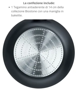 Tegamino Antiaderente Biostone 1 Maniglia