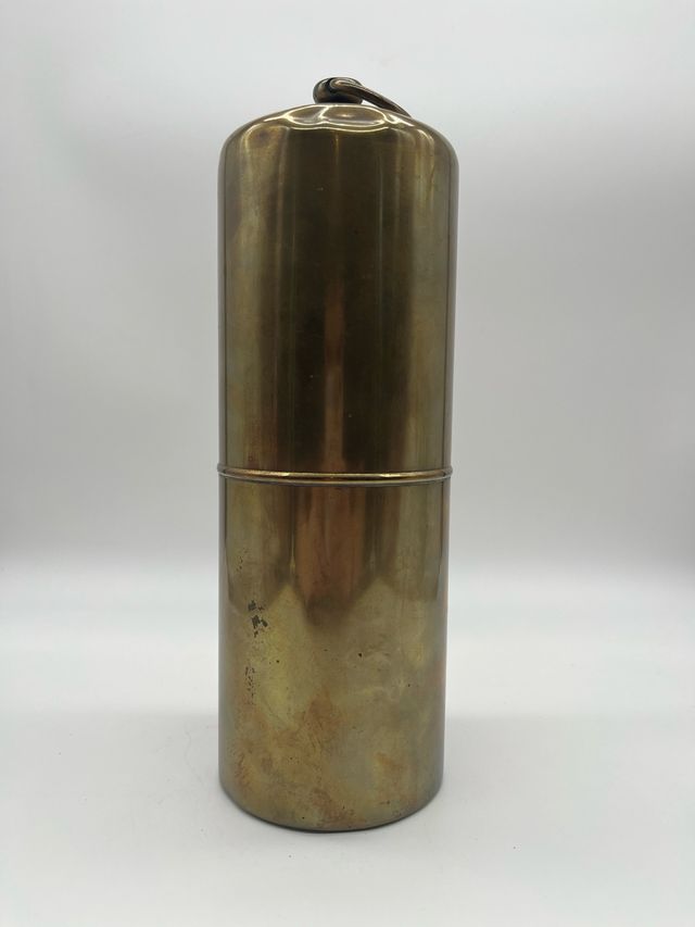 Calentador agua latón principios siglo XX