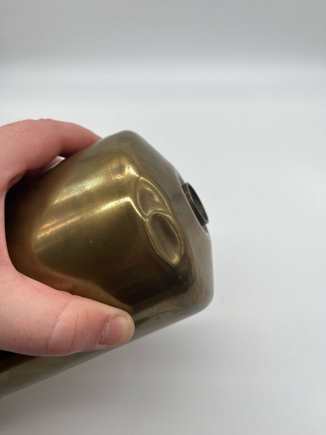 Calentador agua latón principios siglo XX