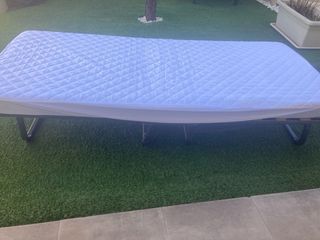 Cama Plegable 200x90 Colchón 10cm grosor con funda