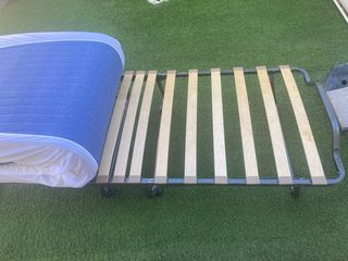 Cama Plegable 200x90 Colchón 10cm grosor con funda