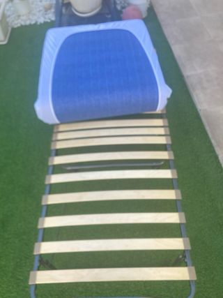 Cama Plegable 200x90 Colchón 10cm grosor con funda