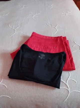 Conjunto pantalón y camiseta sin mangas