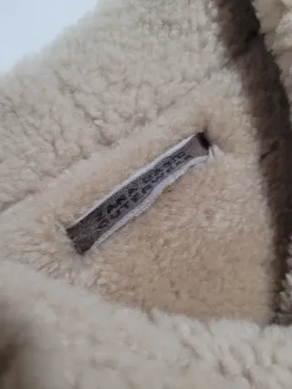 Chaqueta Biker Piel Zara Marrón Talla XS