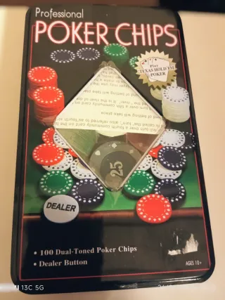 Set de Poker Profesional 100 Fichas Nuevo