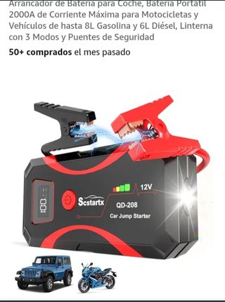 Arrancador Portátil Coche 2000A QD-208