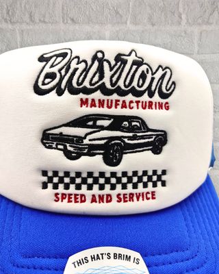 Gorra Brixton Speed Service trucker azul nueva