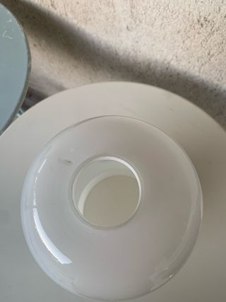 Tulipa de cristal con dibujos infantiles