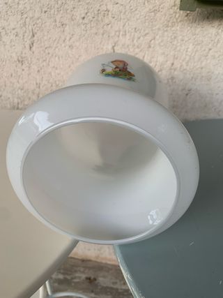 Tulipa de cristal con dibujos infantiles