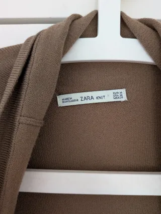 Cárdigan Zara Talla M Marrón