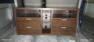 Mueble TV madera marrón