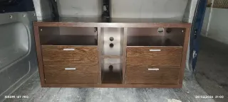 Mueble TV madera marrón