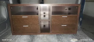 Mueble TV madera marrón