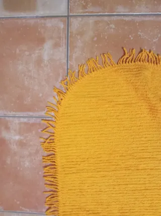 Coperta vintage ciniglia decorata largh280xh300