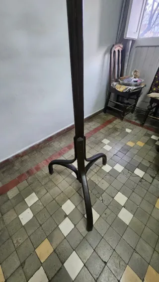 Perchero Antiguo Madera y Metal