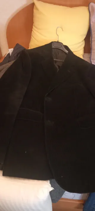 Americana de pana negra