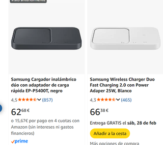 Cargador Inalámbrico Samsung Duo 2026 (NUEVO)