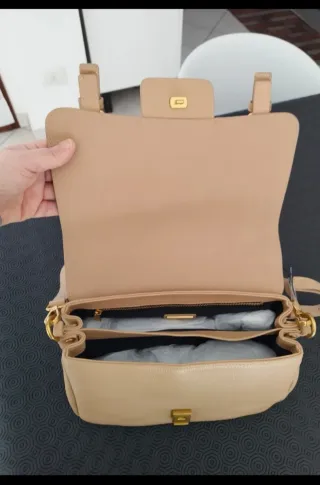Borsa  la carrievera pelle beige