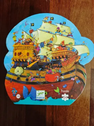 Puzzle Djeco Barco Pirata 54 Piezas