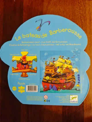 Puzzle Djeco Barco Pirata 54 Piezas