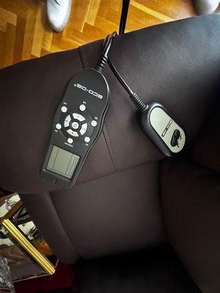 Sillón Eléctrico Articulado Cuero Negro