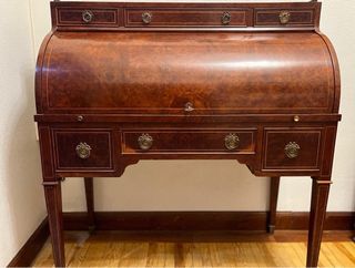 Escritorio Bureau de Cilindro Estilo Luis XVIe