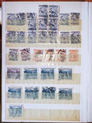 Álbum 89 Sellos Austria antiguos Osterreich.
