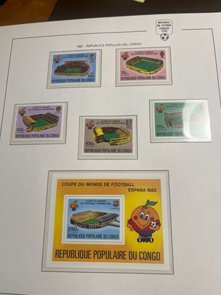 Álbum Sellos Mundial Fútbol España 1982