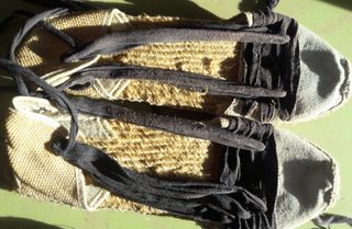 Esparteñas Falleras Beige y Negras