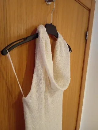 Vestido Zara bufanda crudo Talla M