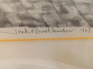 Grabado original Jack Bookbinder 1968