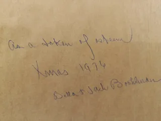 Grabado original Jack Bookbinder 1968