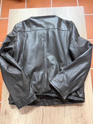 Chaqueta Piel Cortefiel Mujer XXL Verde Oliva