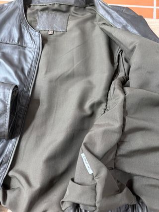 Chaqueta Piel Cortefiel Mujer XXL Verde Oliva