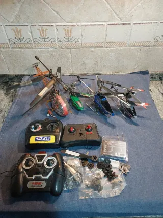 Helicópteros y emisoras RC para piezas