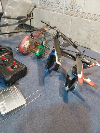 Helicópteros y emisoras RC para piezas